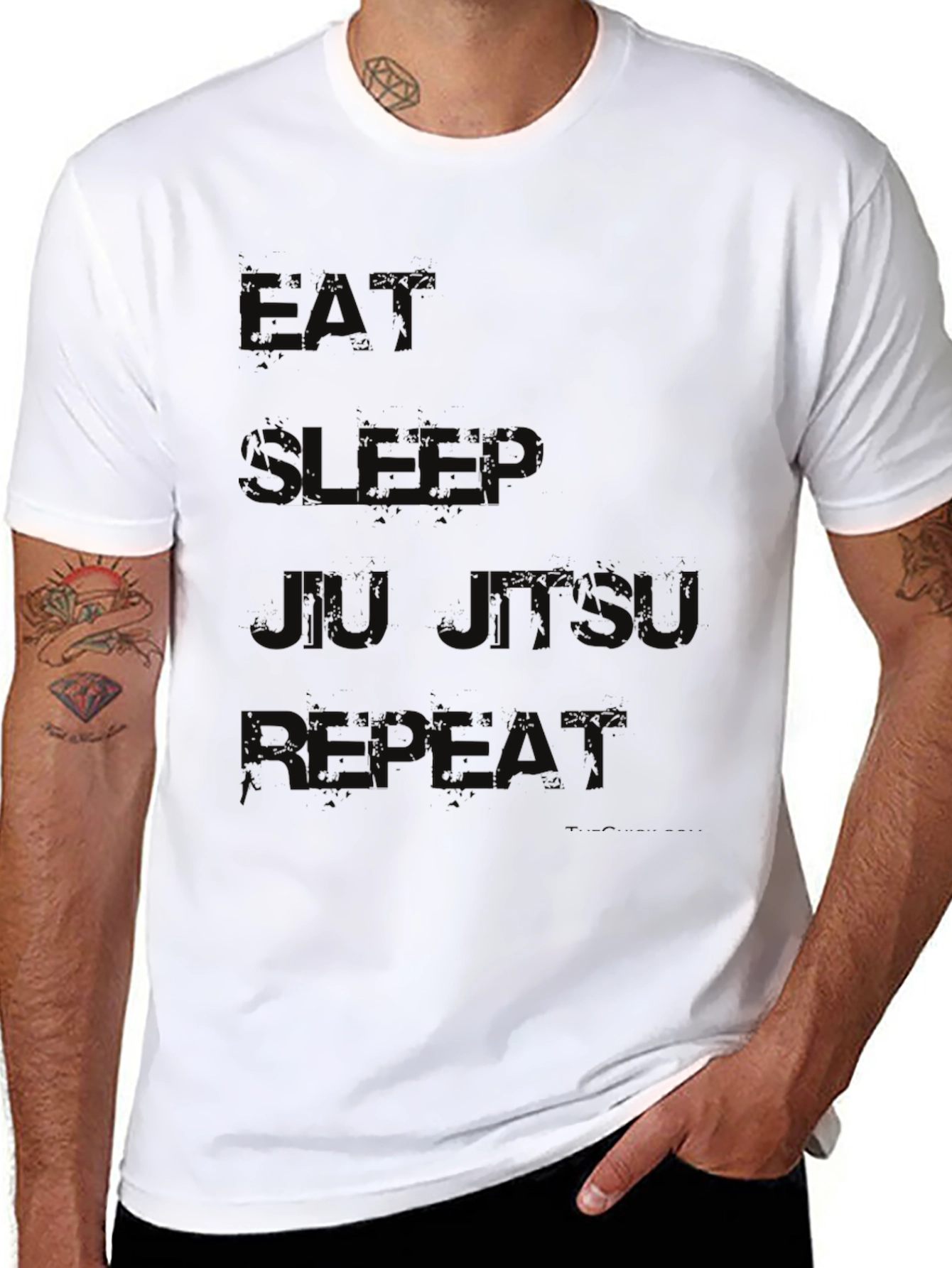 Eat Sleep Jiu Jitsu Repeat Black T-Shirt