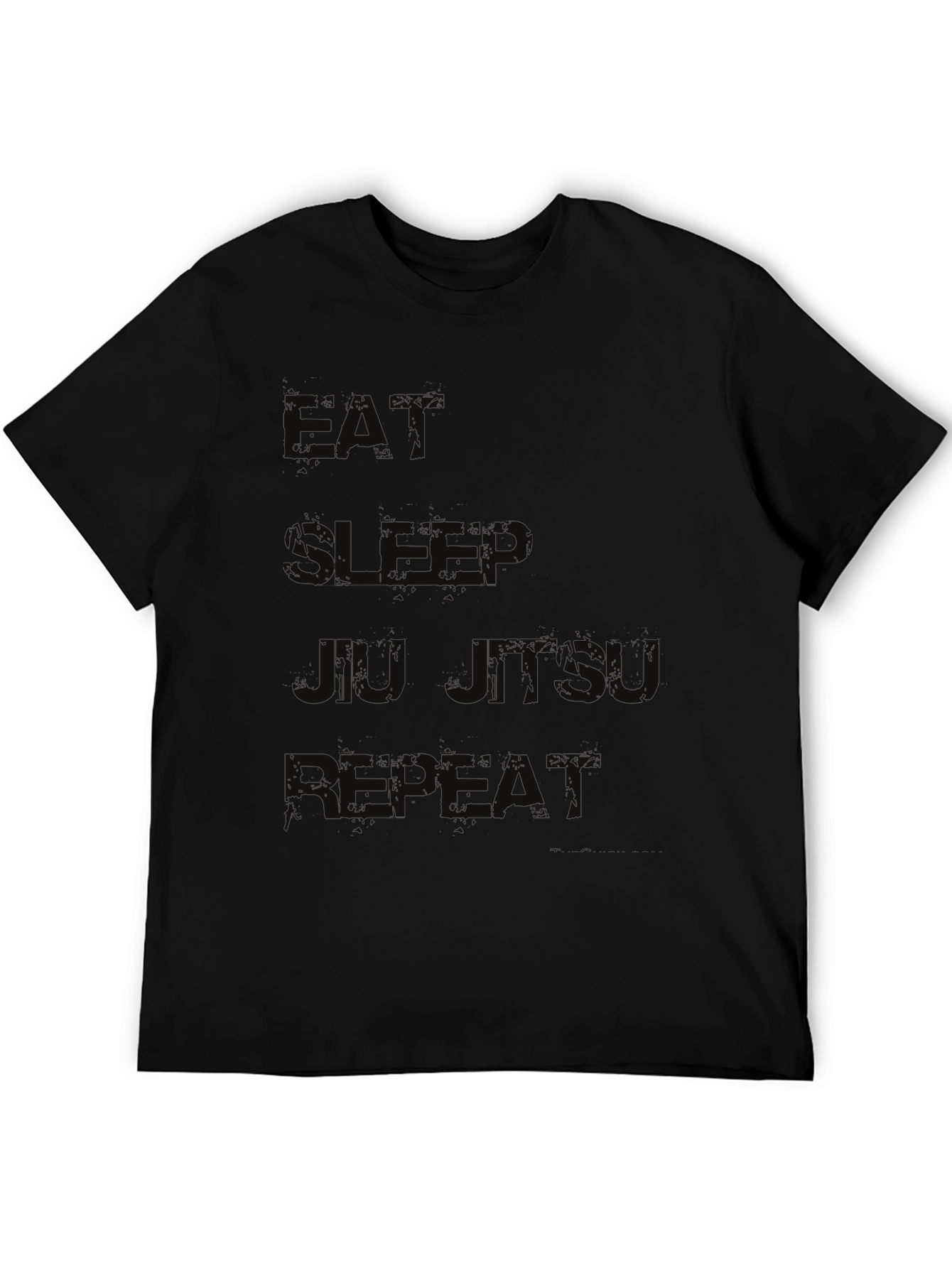 Eat Sleep Jiu Jitsu Repeat Black T-Shirt