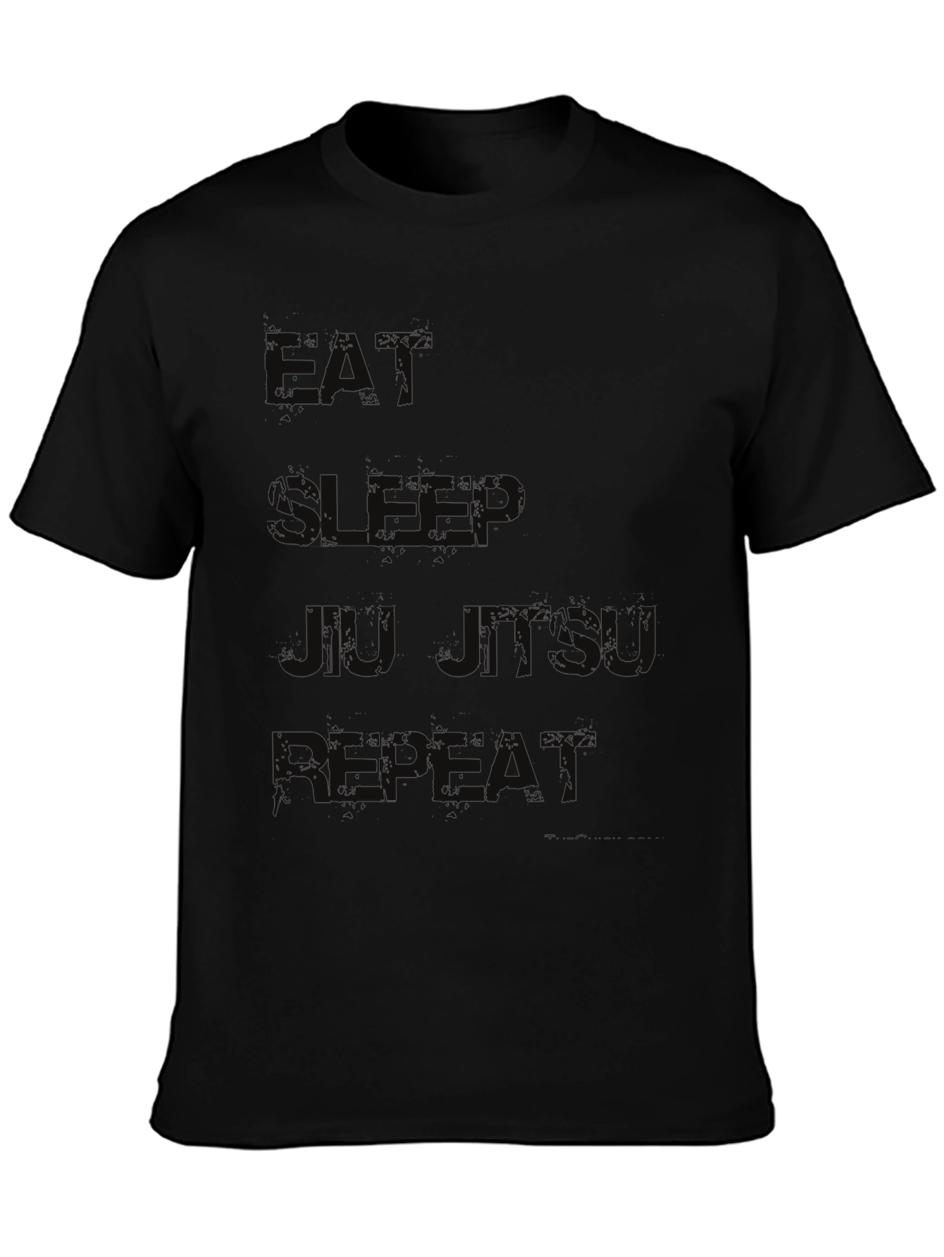 Eat Sleep Jiu Jitsu Repeat Black T-Shirt