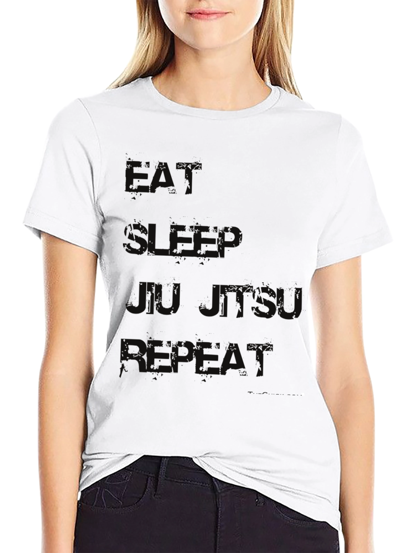 Eat Sleep Jiu Jitsu Repeat Black T-Shirt