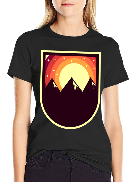 Mountain Sunset Graphic Tee - Adventure Style