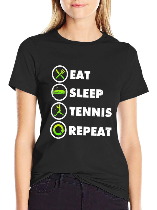 Eat Sleep Tennis Repeat T-Shirt
