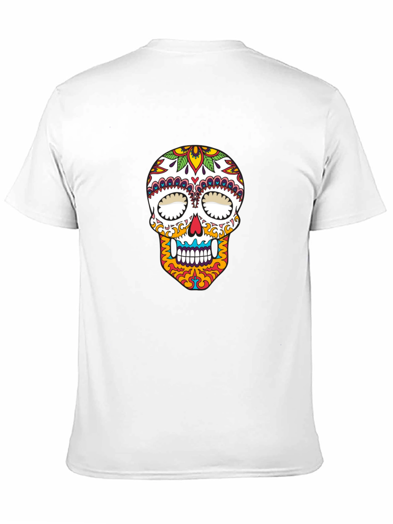 Sugar Skull Graphic T-Shirt - Black Cotton Tee
