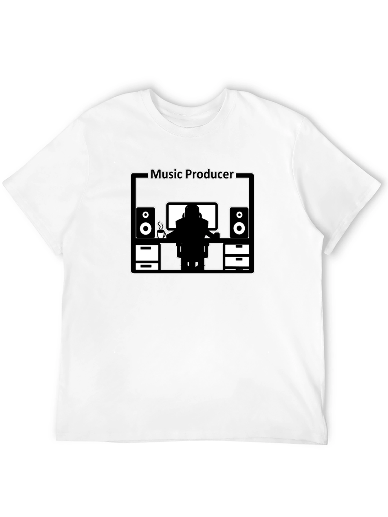 Music Producer Graphic T-Shirt - Black