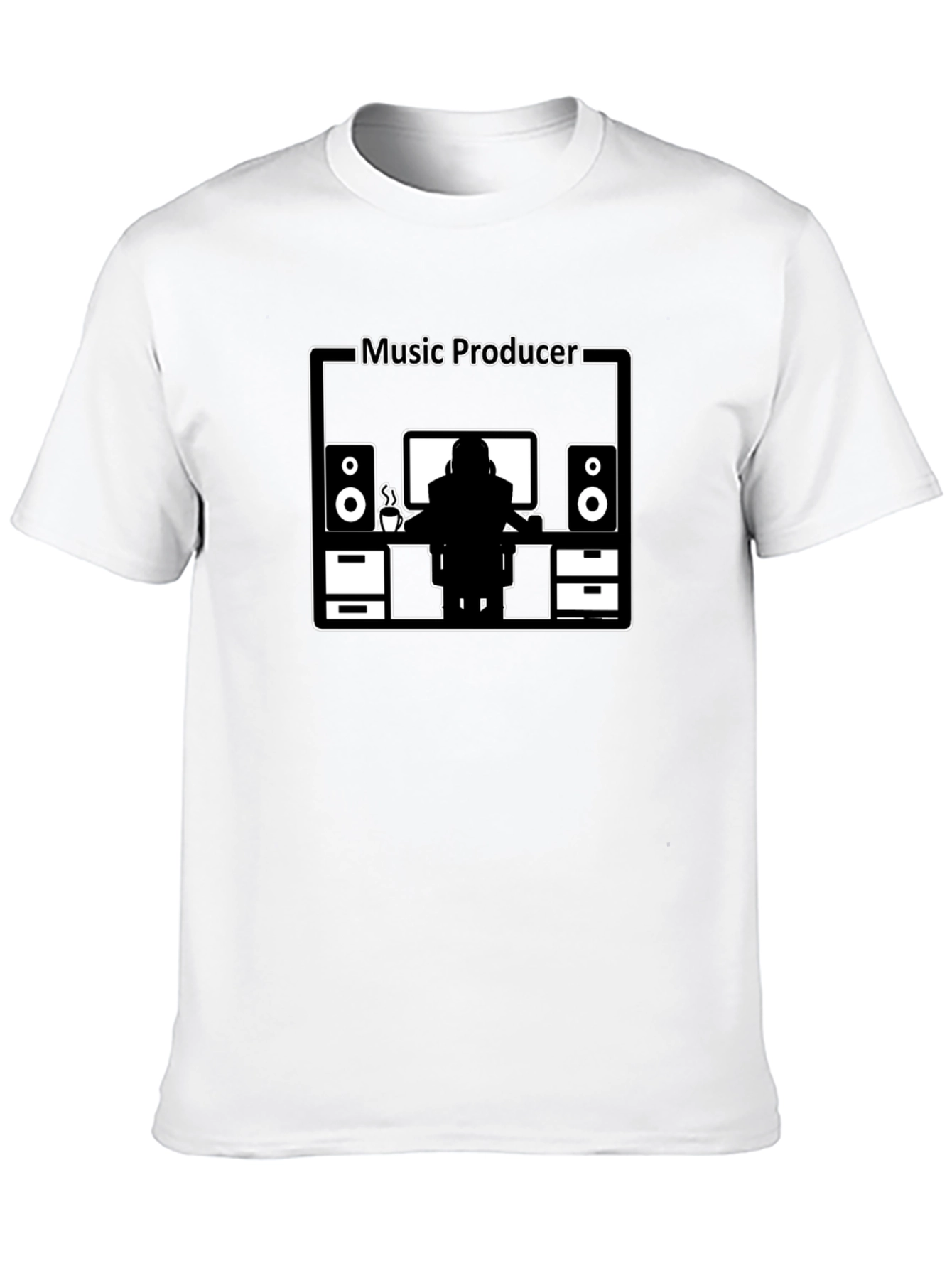 Music Producer Graphic T-Shirt - Black