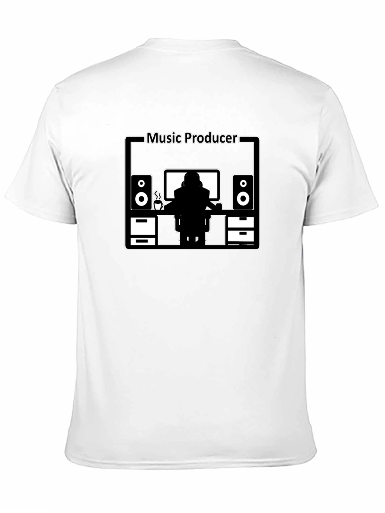 Music Producer Graphic T-Shirt - Black