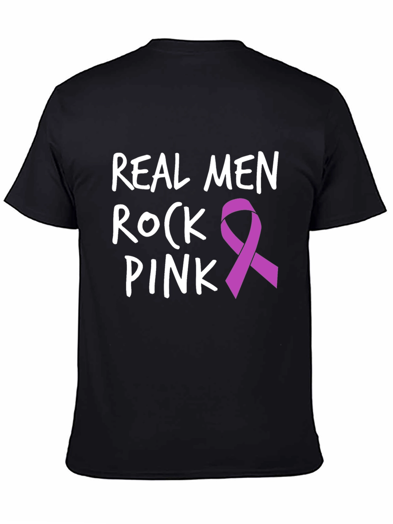 Real Men Rock Pink T-Shirt - Awareness Tee