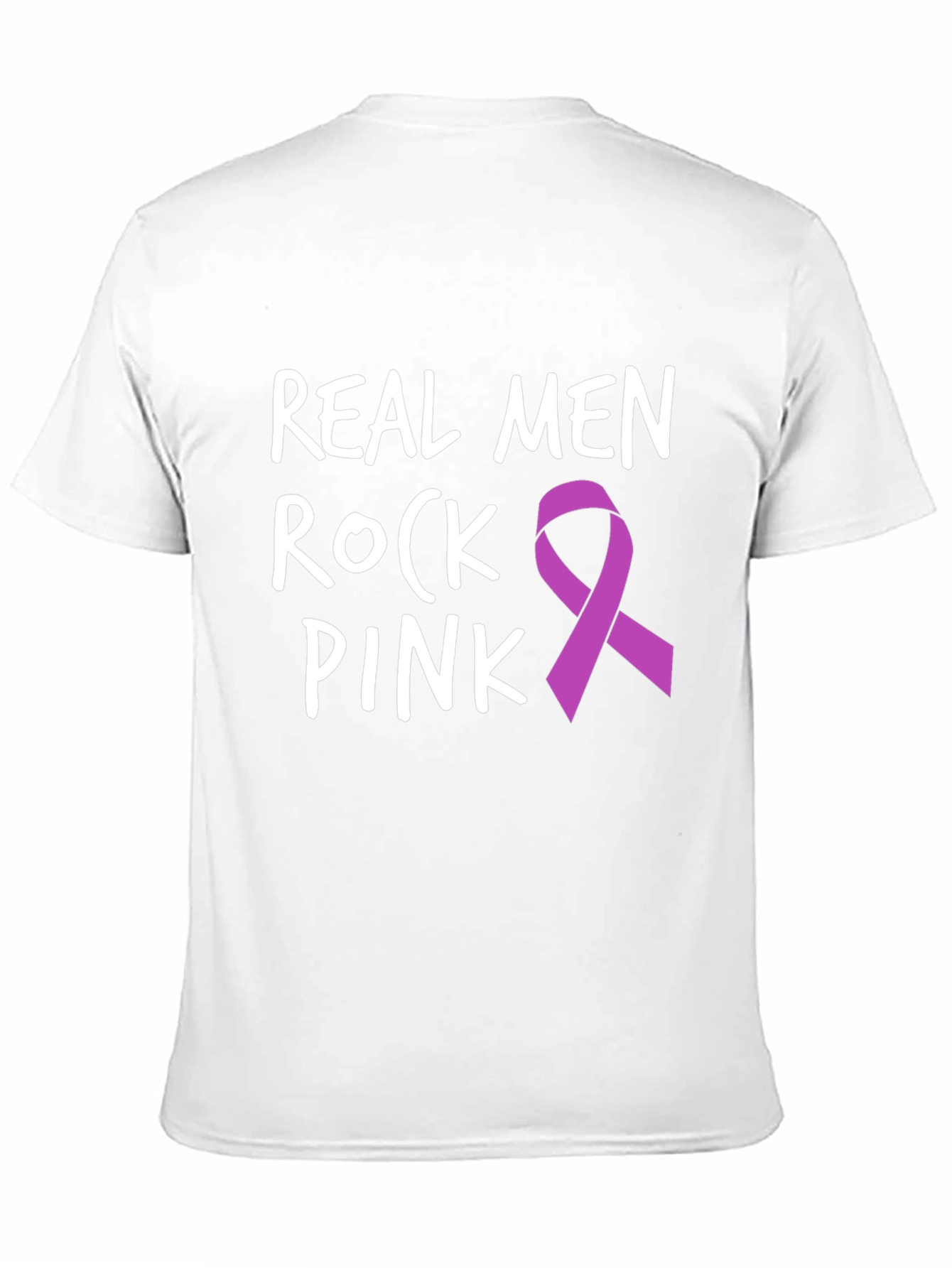 Real Men Rock Pink T-Shirt - Awareness Tee