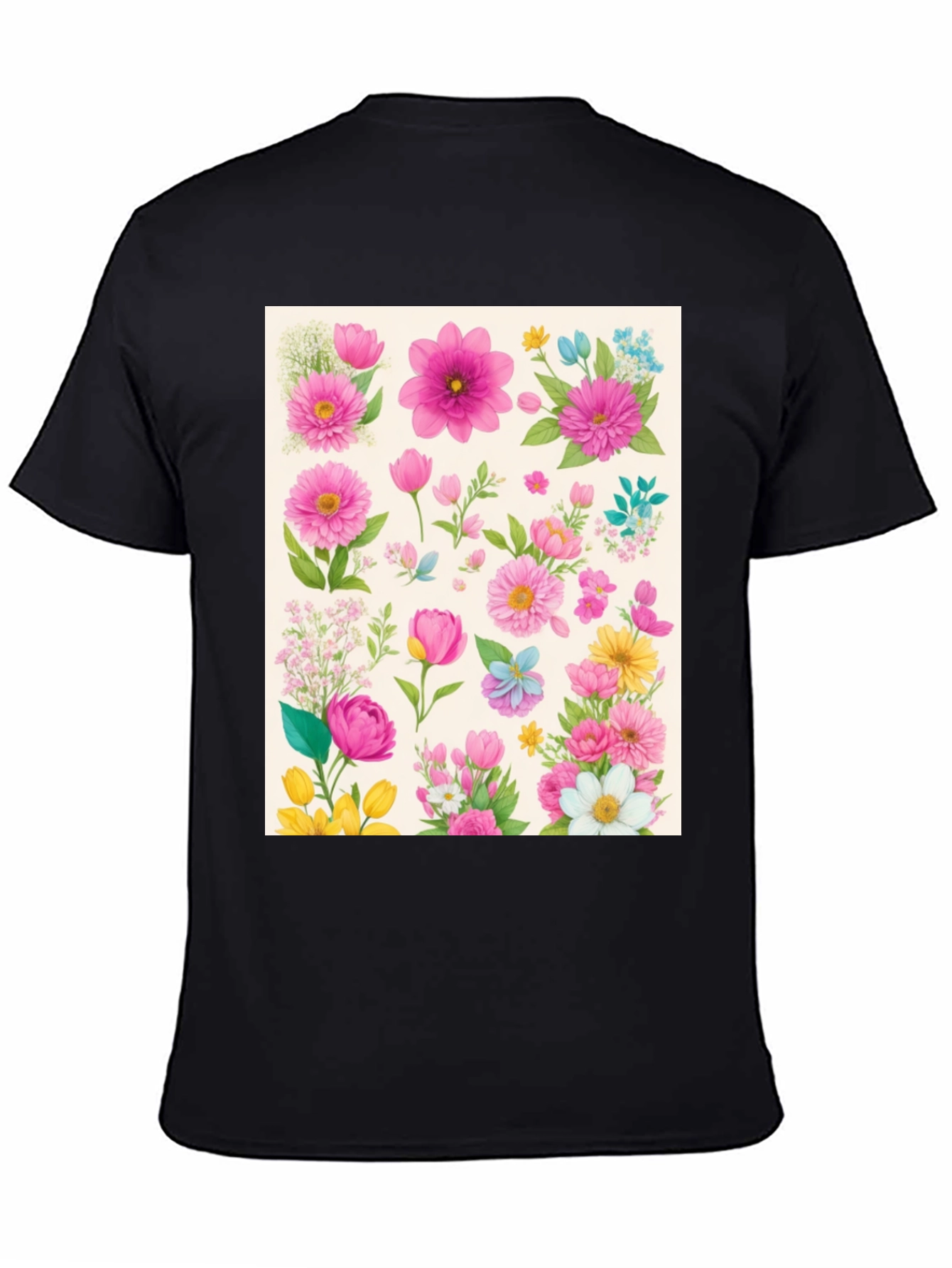 Floral Print Tee - Stylish Botanical Design