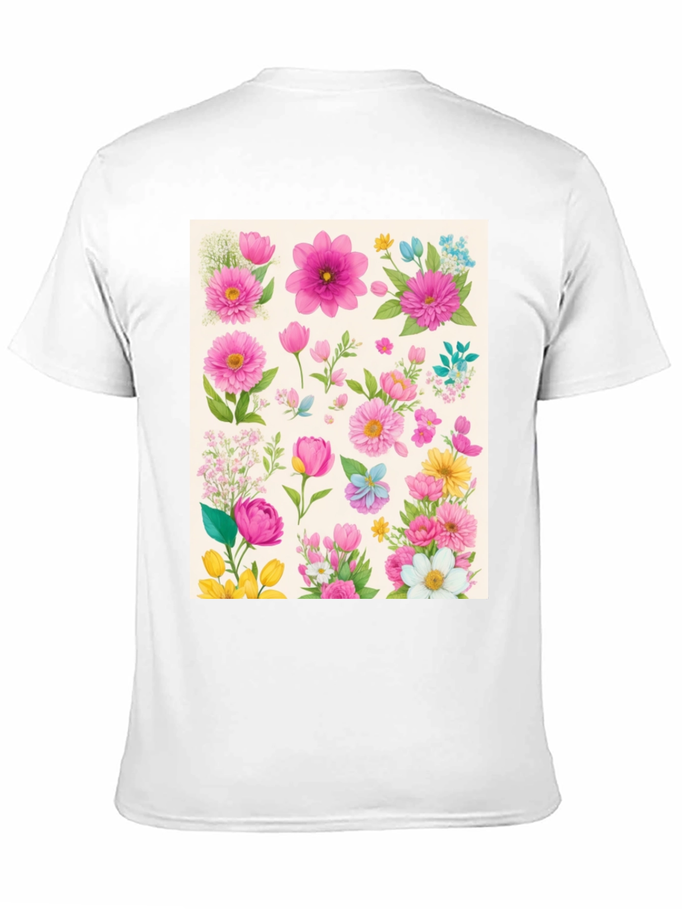 Floral Print Tee - Stylish Botanical Design