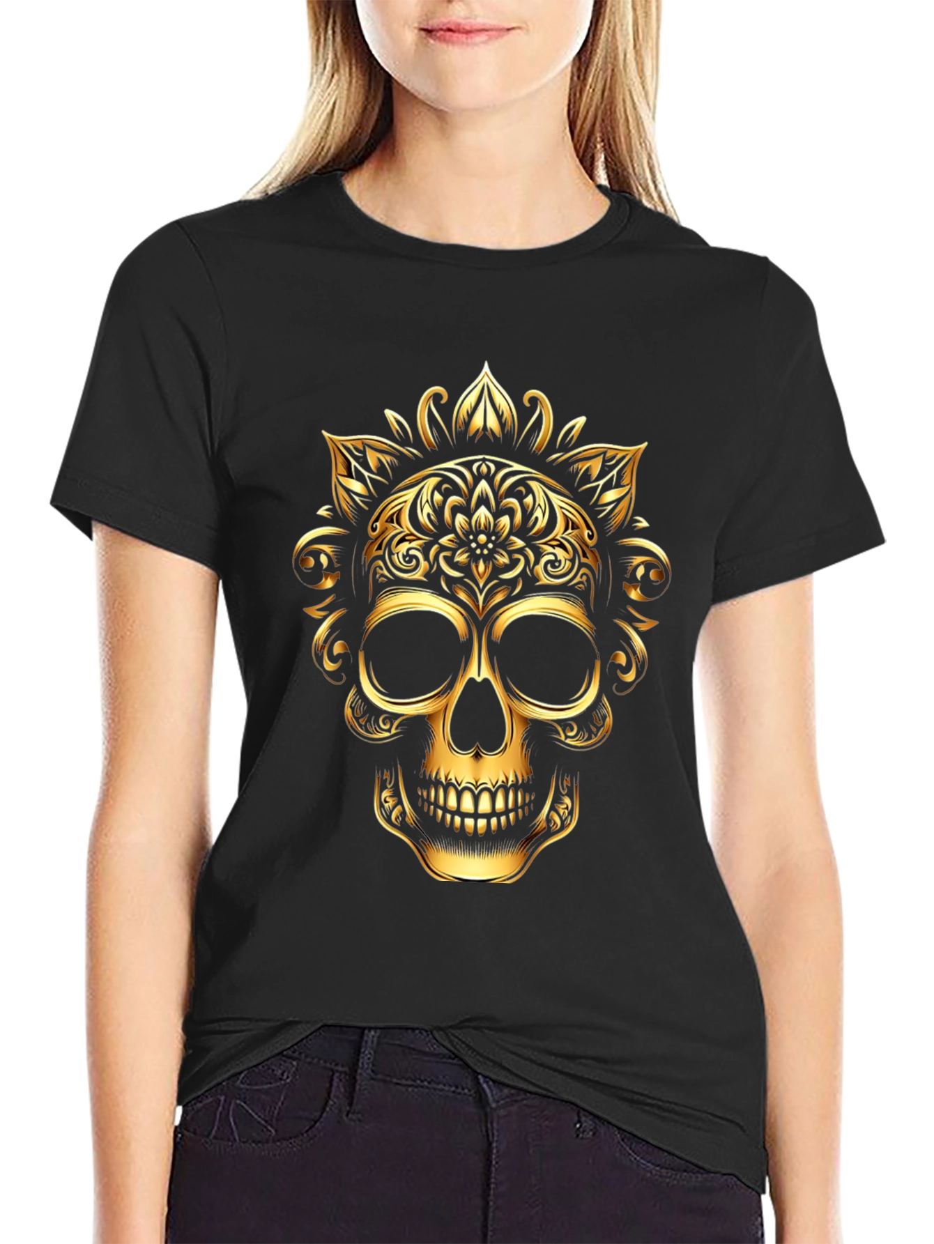Golden Skull Graphic Tee