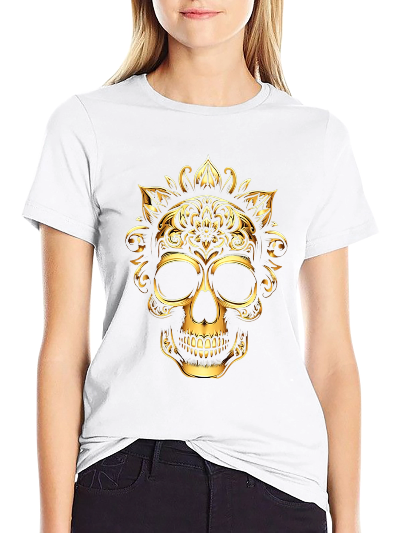 Golden Skull Graphic Tee