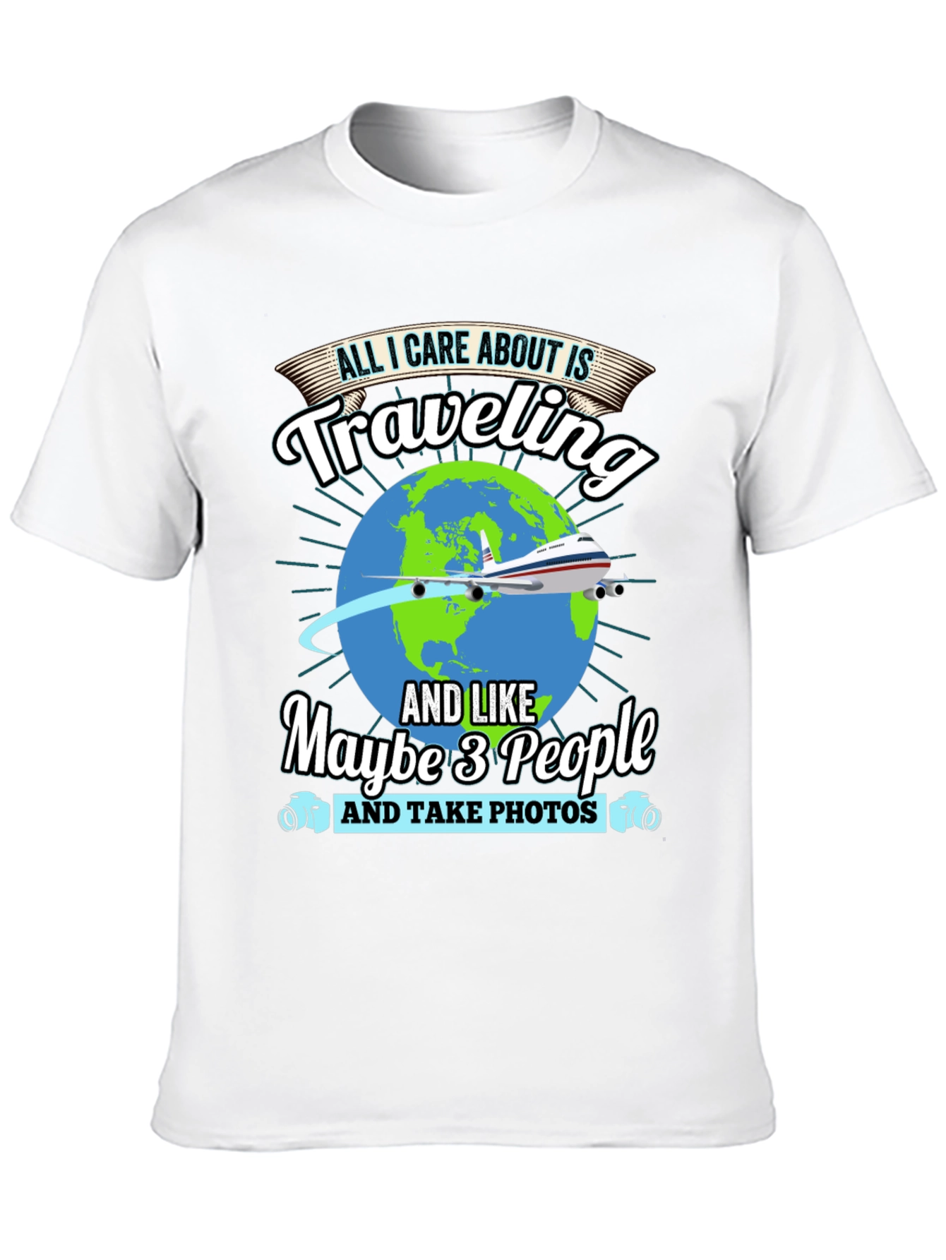 Traveling Lover Black T-Shirt