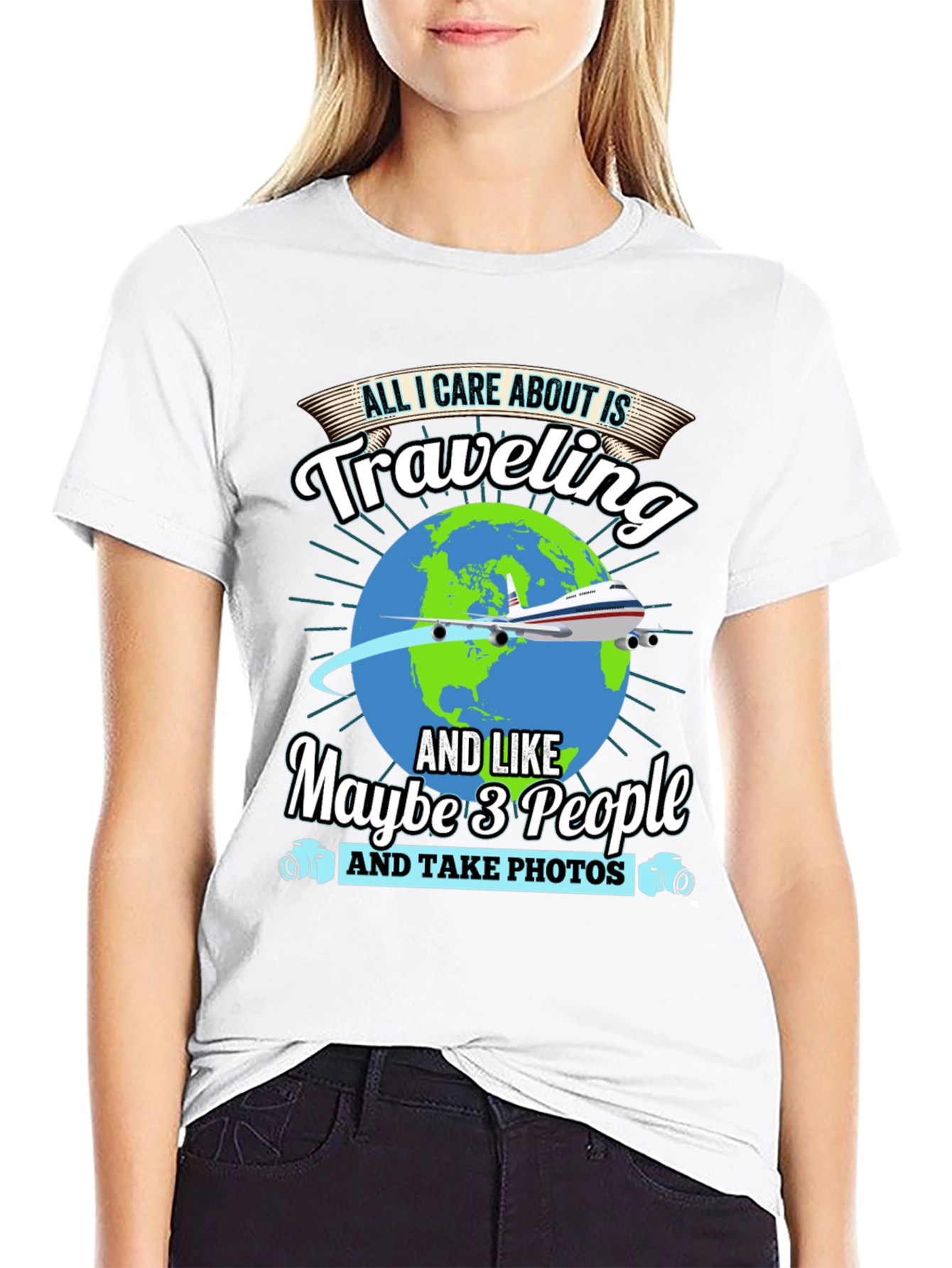 Traveling Lover Black T-Shirt