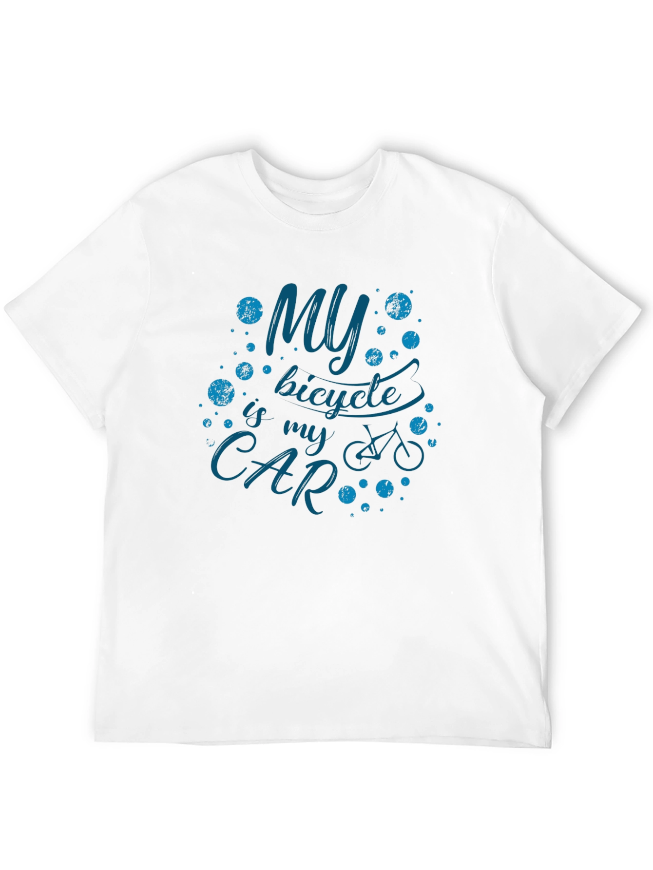 My Bicycle Is My Car Graphic T-Shirt - Black
