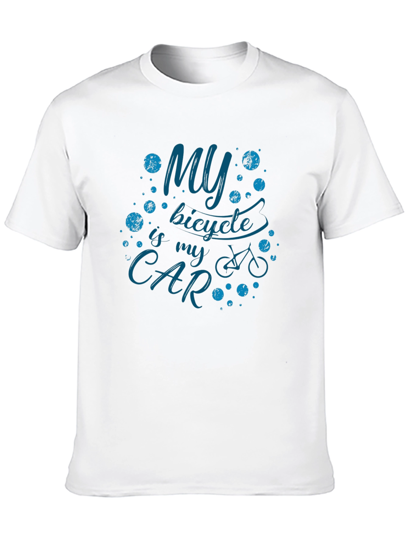 My Bicycle Is My Car Graphic T-Shirt - Black