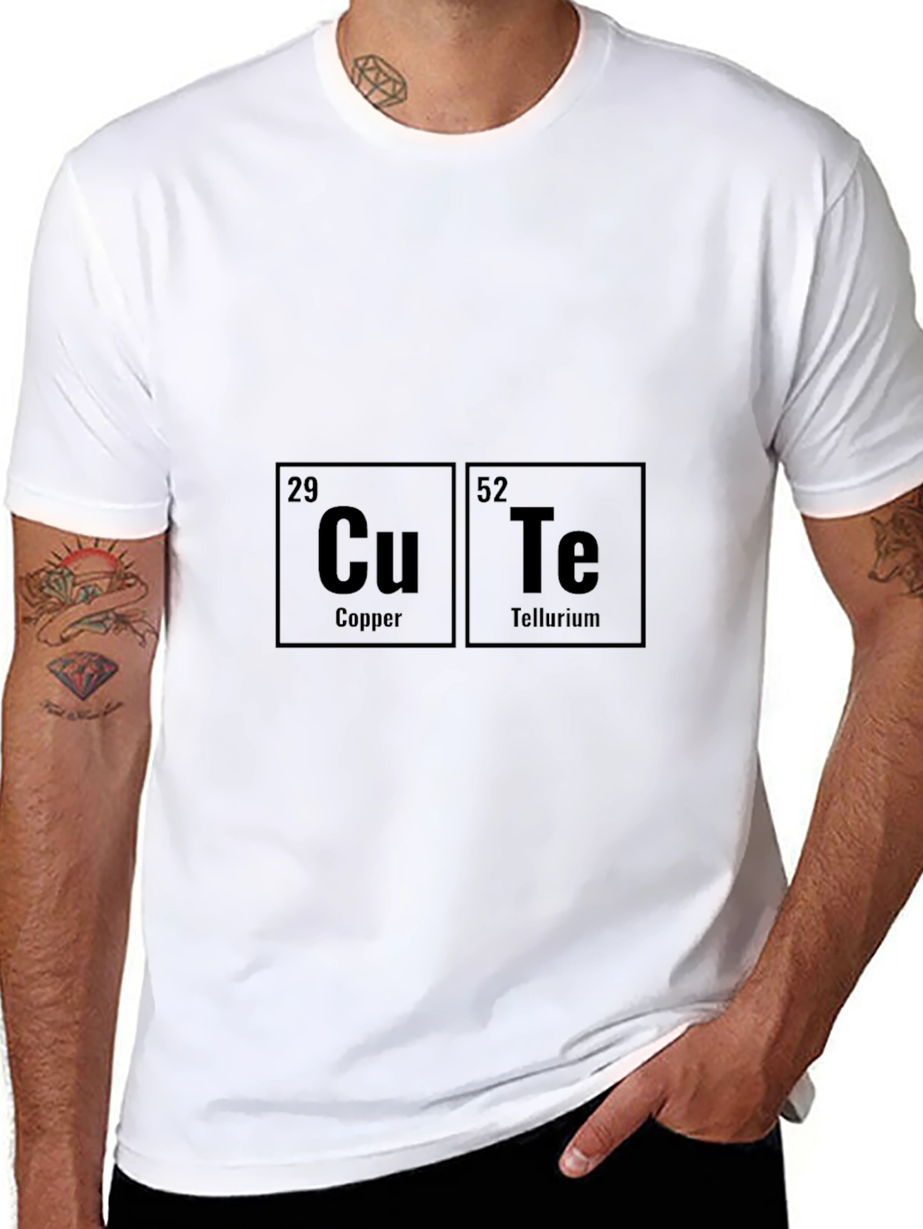 Cute Chemistry Pun T-Shirt - Copper Tellurium