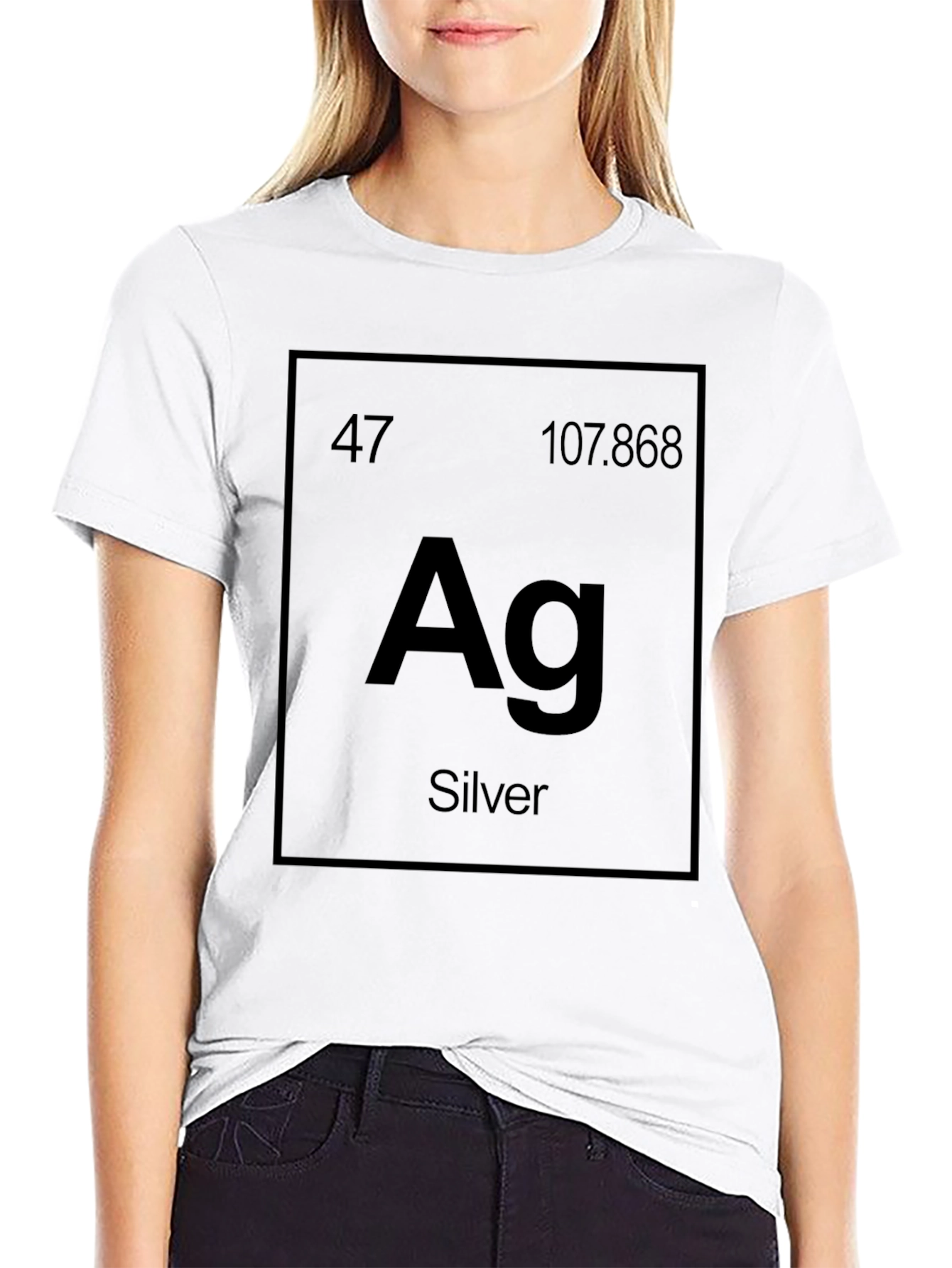 Silver Element Periodic Table T-Shirt