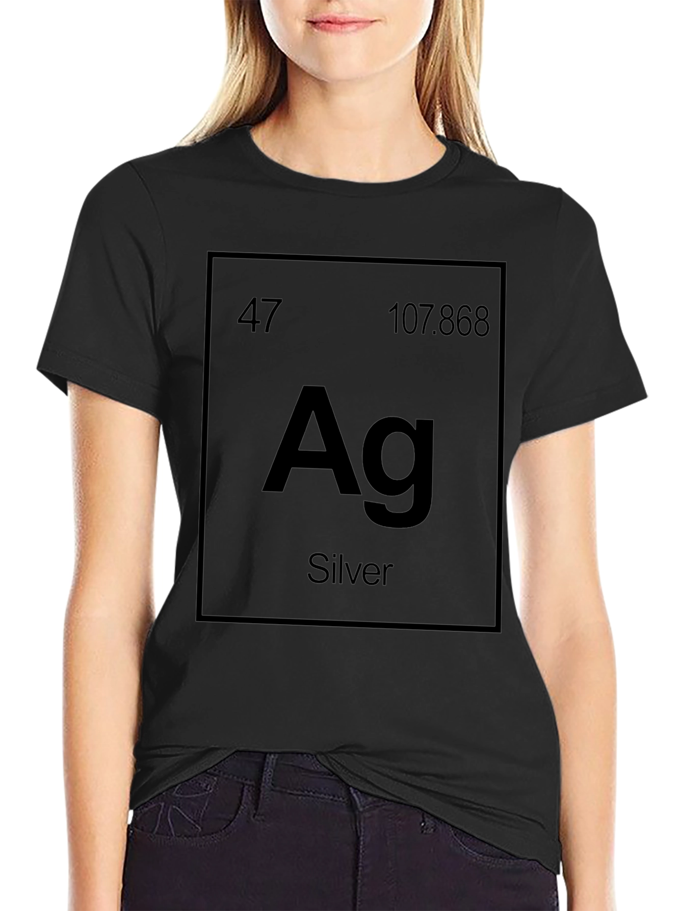 Silver Element Periodic Table T-Shirt