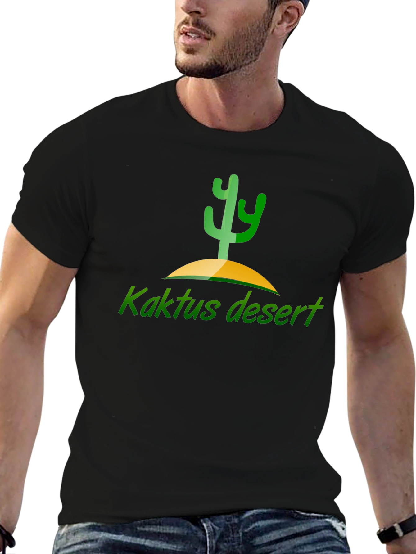 Kaktus Desert Black T-Shirt