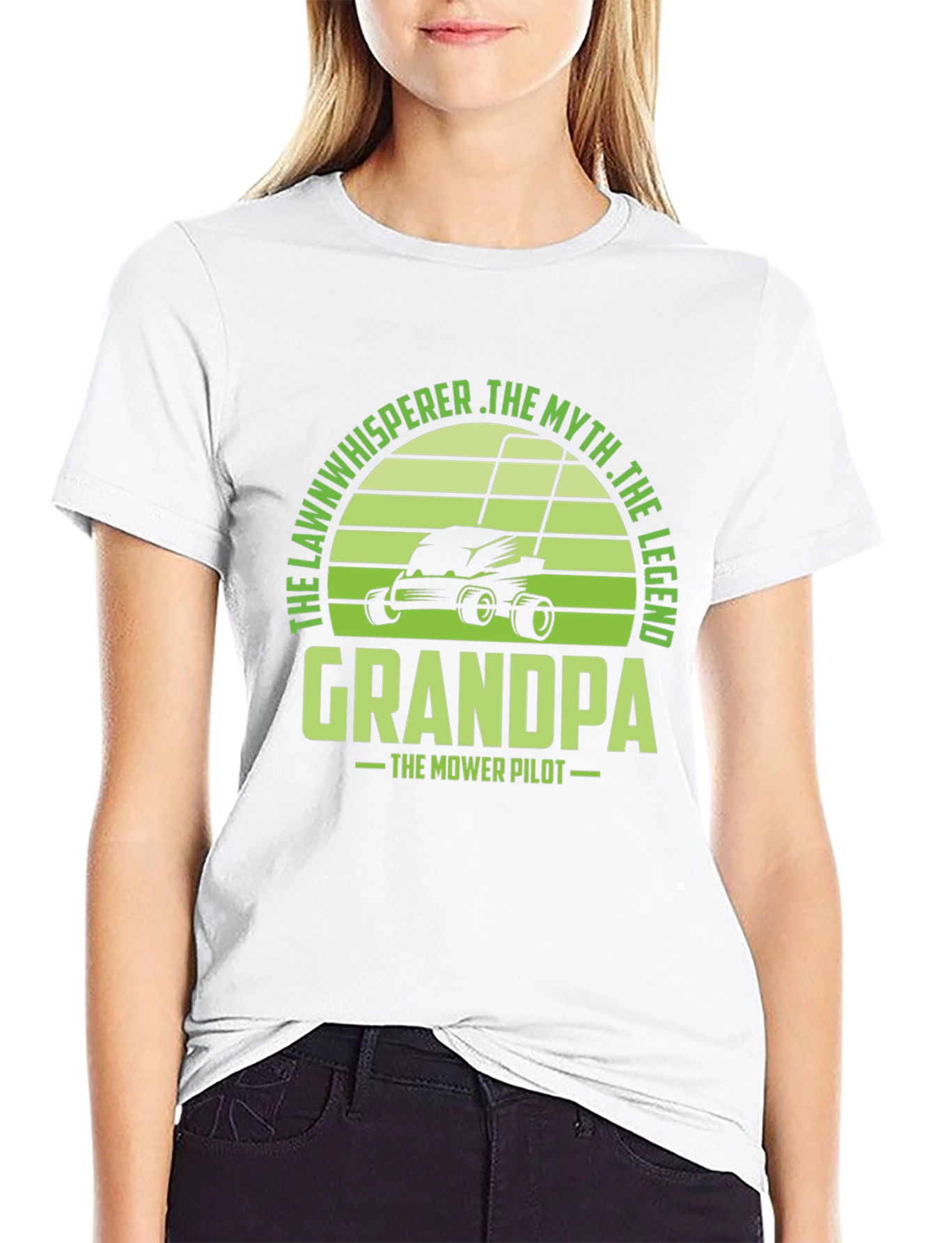 Grandpa Lawn Mower Pilot T-Shirt