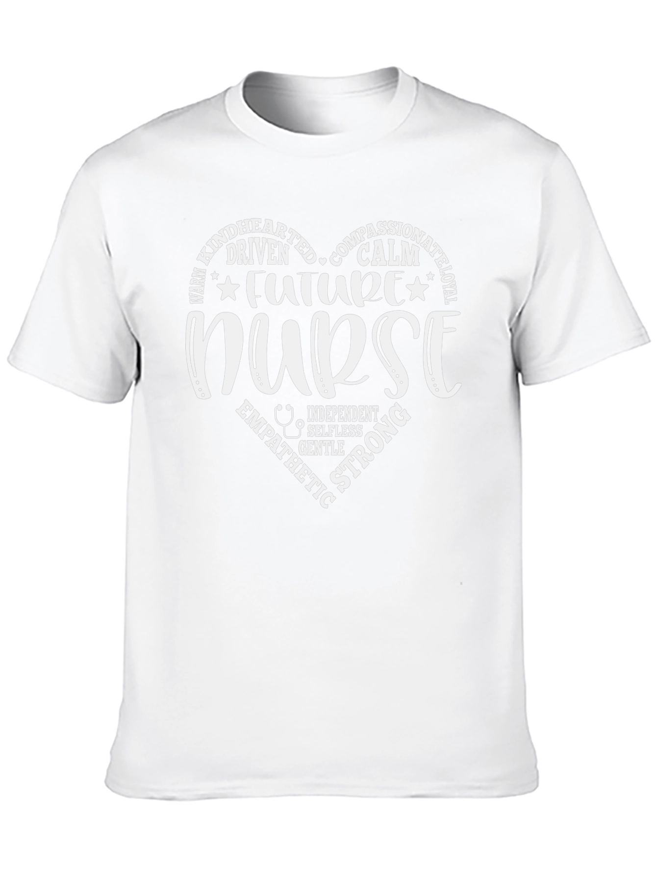 Future Nurse Heart Graphic Tee - Comfort Fit