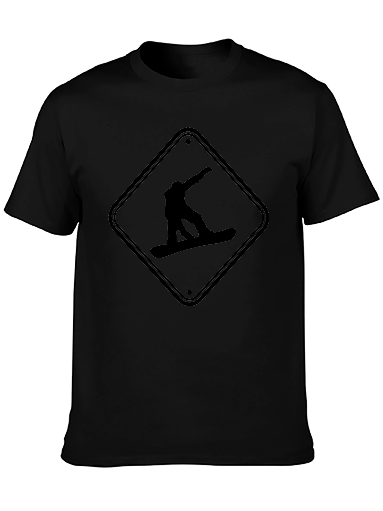 Snowboarder Graphic Tee - Black Unisex Shirt