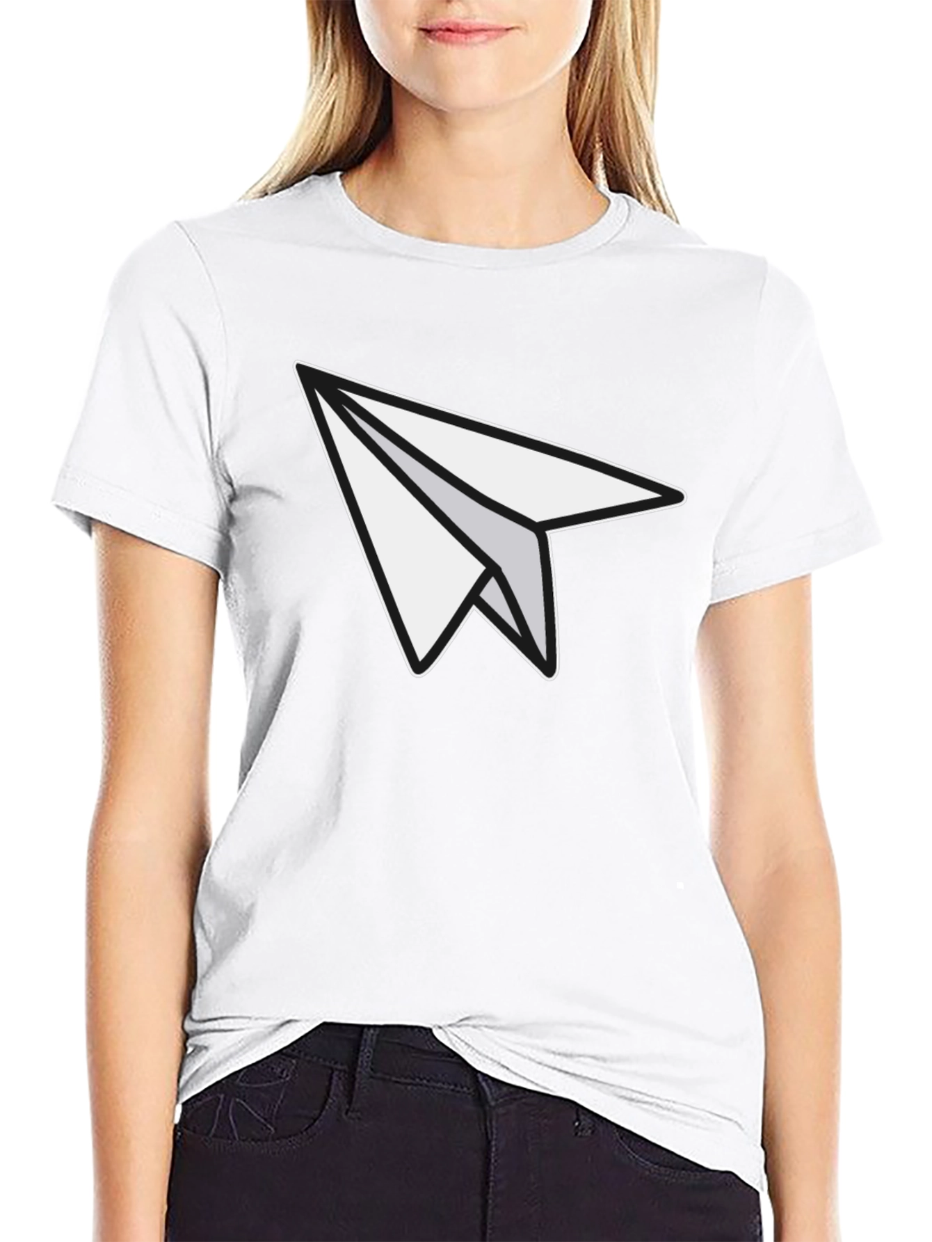 Paper Airplane Graphic Tee - Unisex Soft Cotton Blend