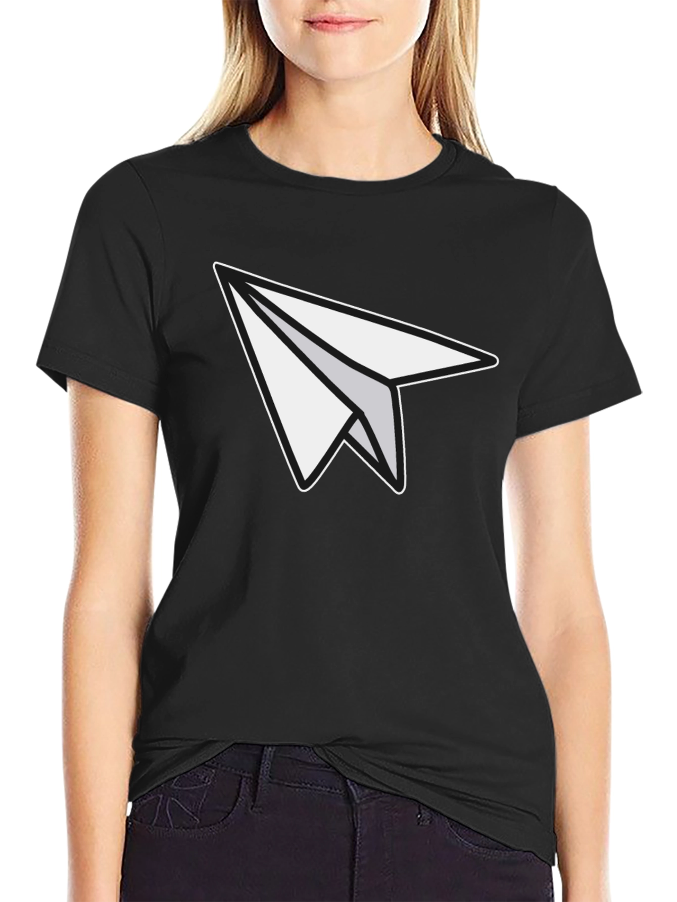Paper Airplane Graphic Tee - Unisex Soft Cotton Blend