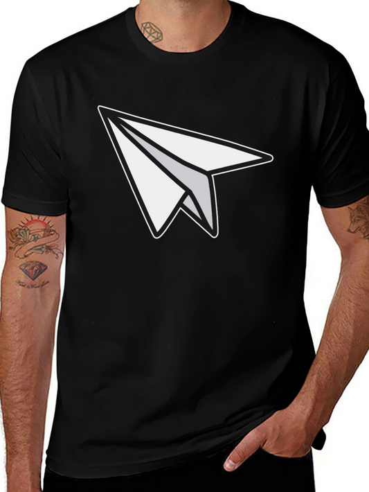 Paper Airplane Graphic Tee - Unisex Soft Cotton Blend