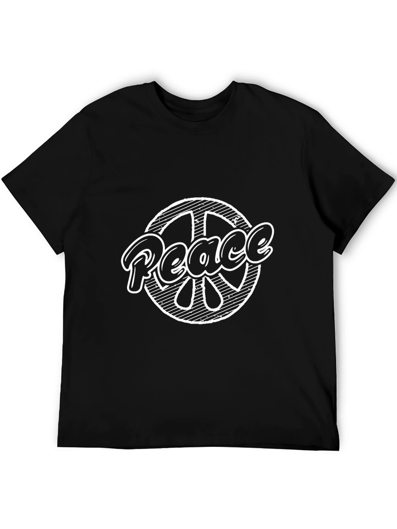 Peace Sign Black T-Shirt
