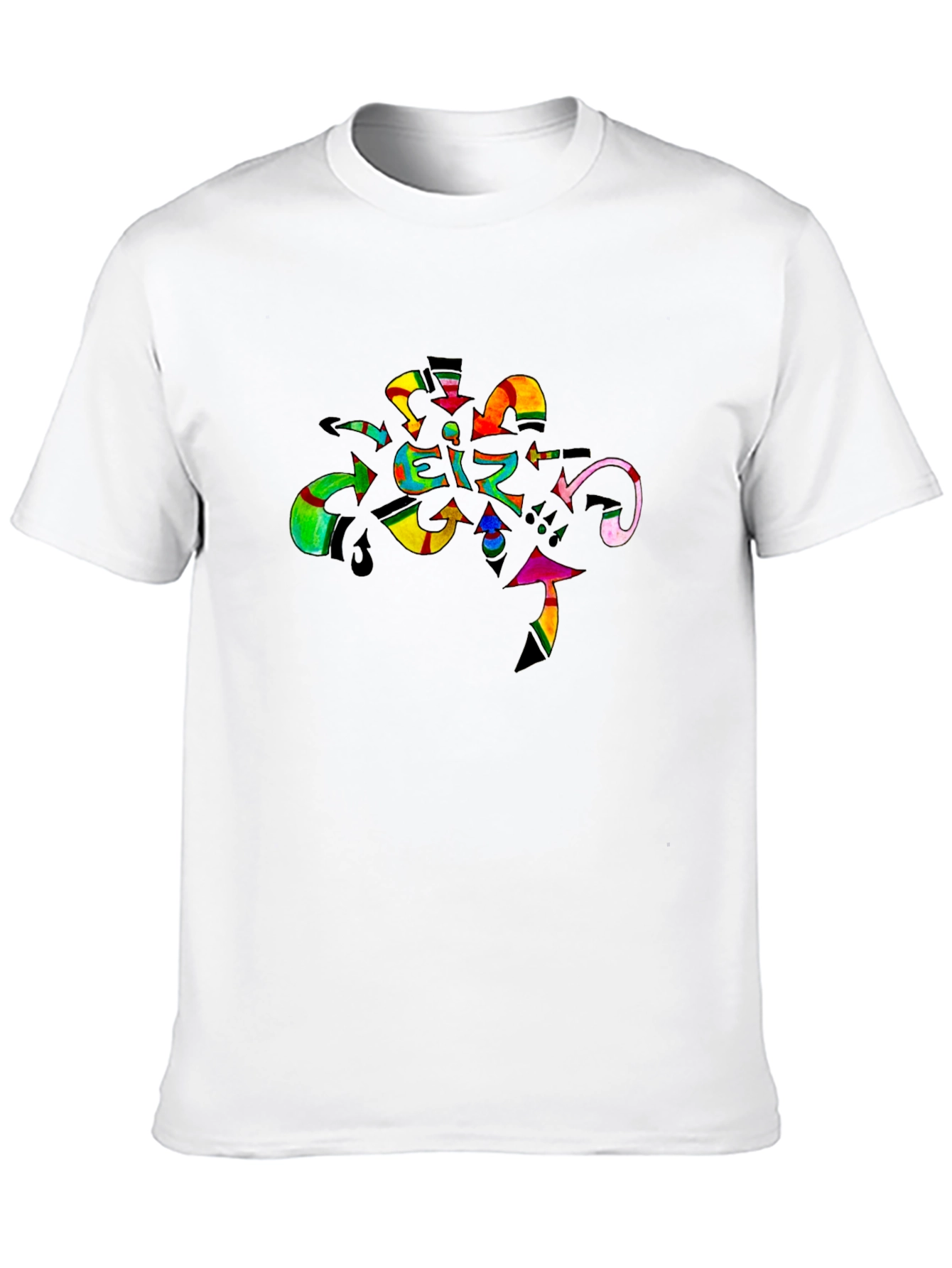 Abstract Art Graphic Black T-Shirt