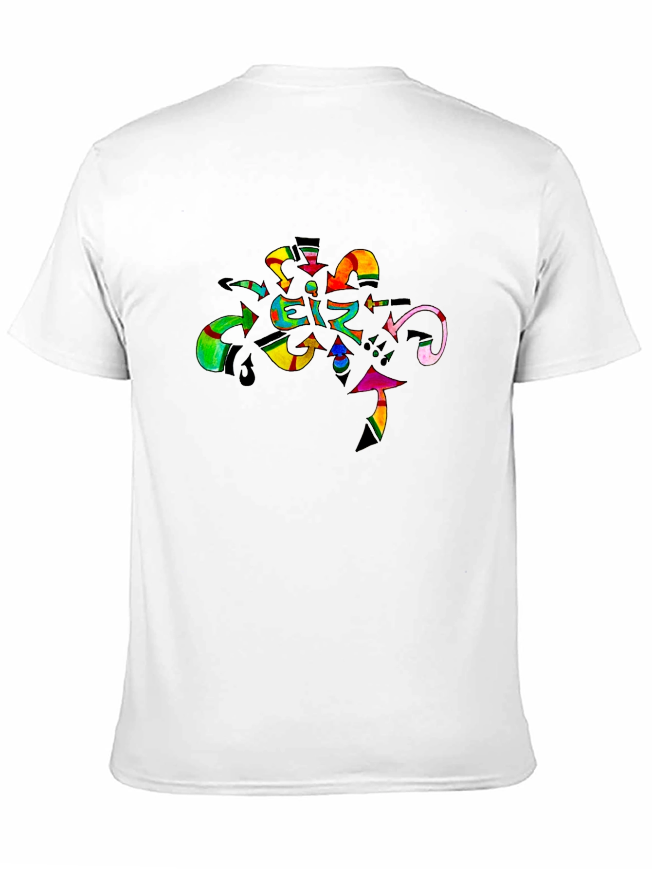 Abstract Art Graphic Black T-Shirt
