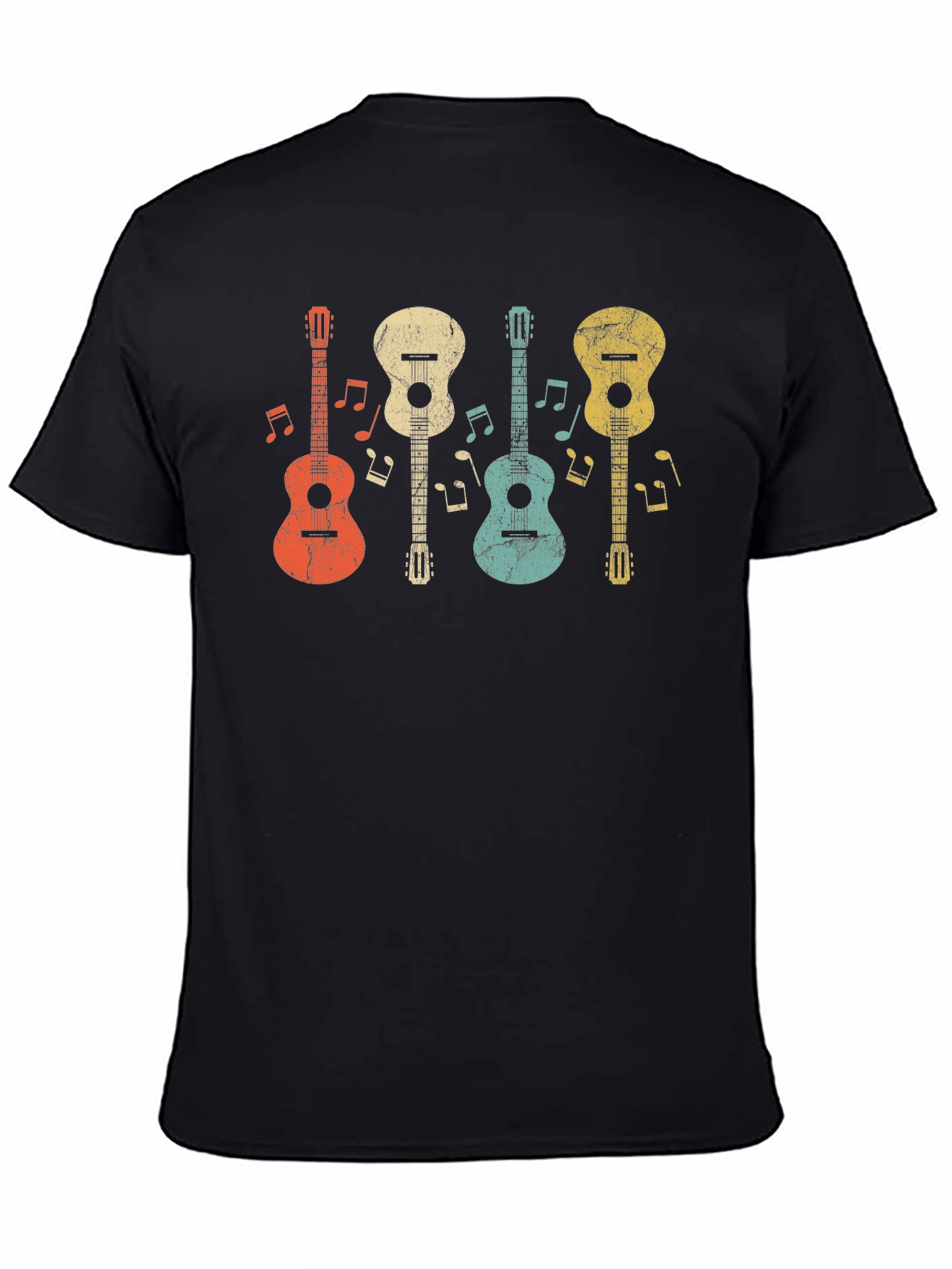 Retro Guitar T-Shirt - Music Lover Tee