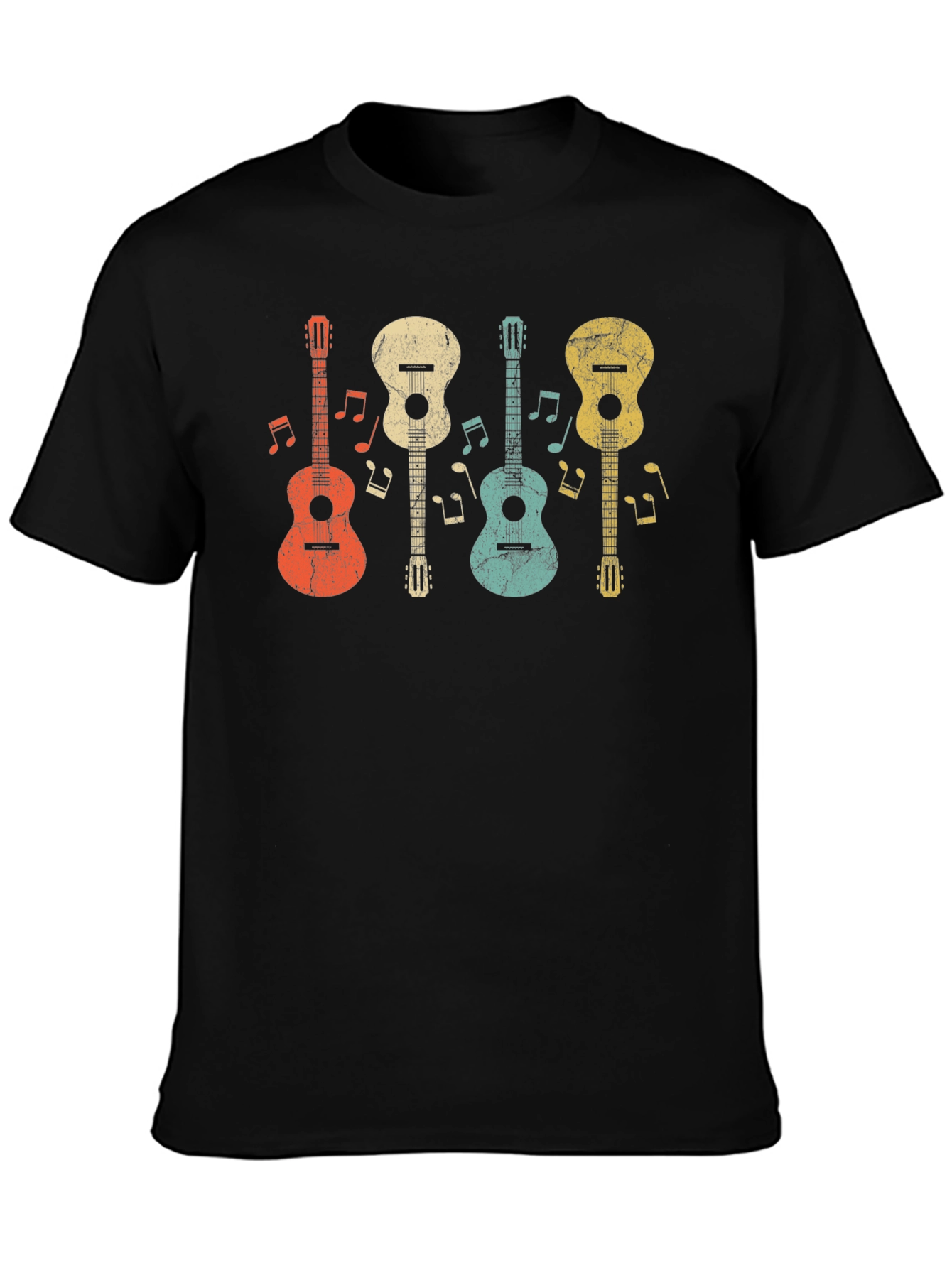 Retro Guitar T-Shirt - Music Lover Tee