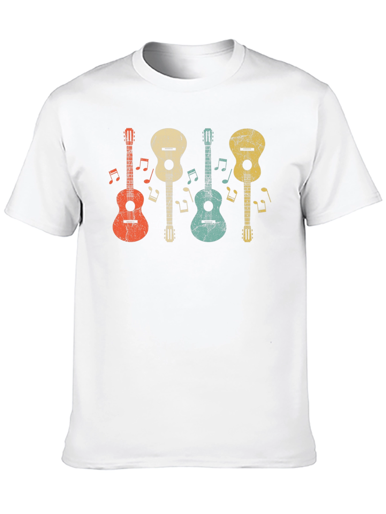 Retro Guitar T-Shirt - Music Lover Tee
