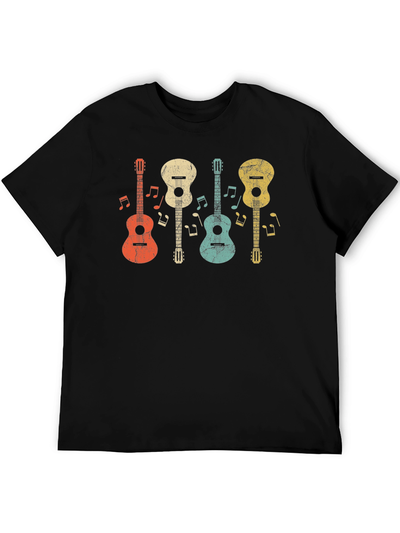 Retro Guitar T-Shirt - Music Lover Tee