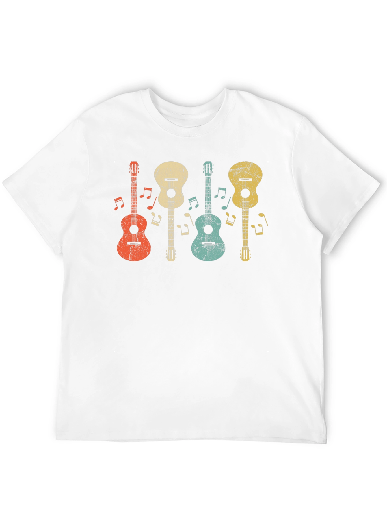 Retro Guitar T-Shirt - Music Lover Tee