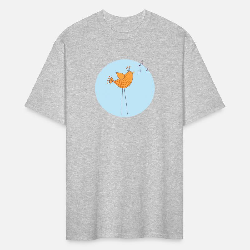 kawaii cute nightingale bird singing