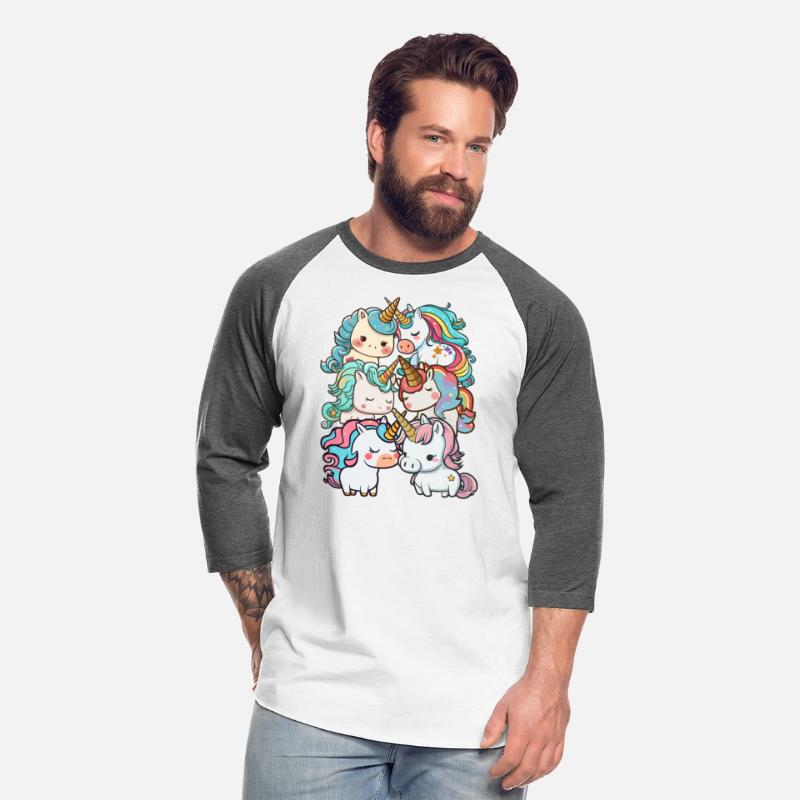 Kawaii unicorns group