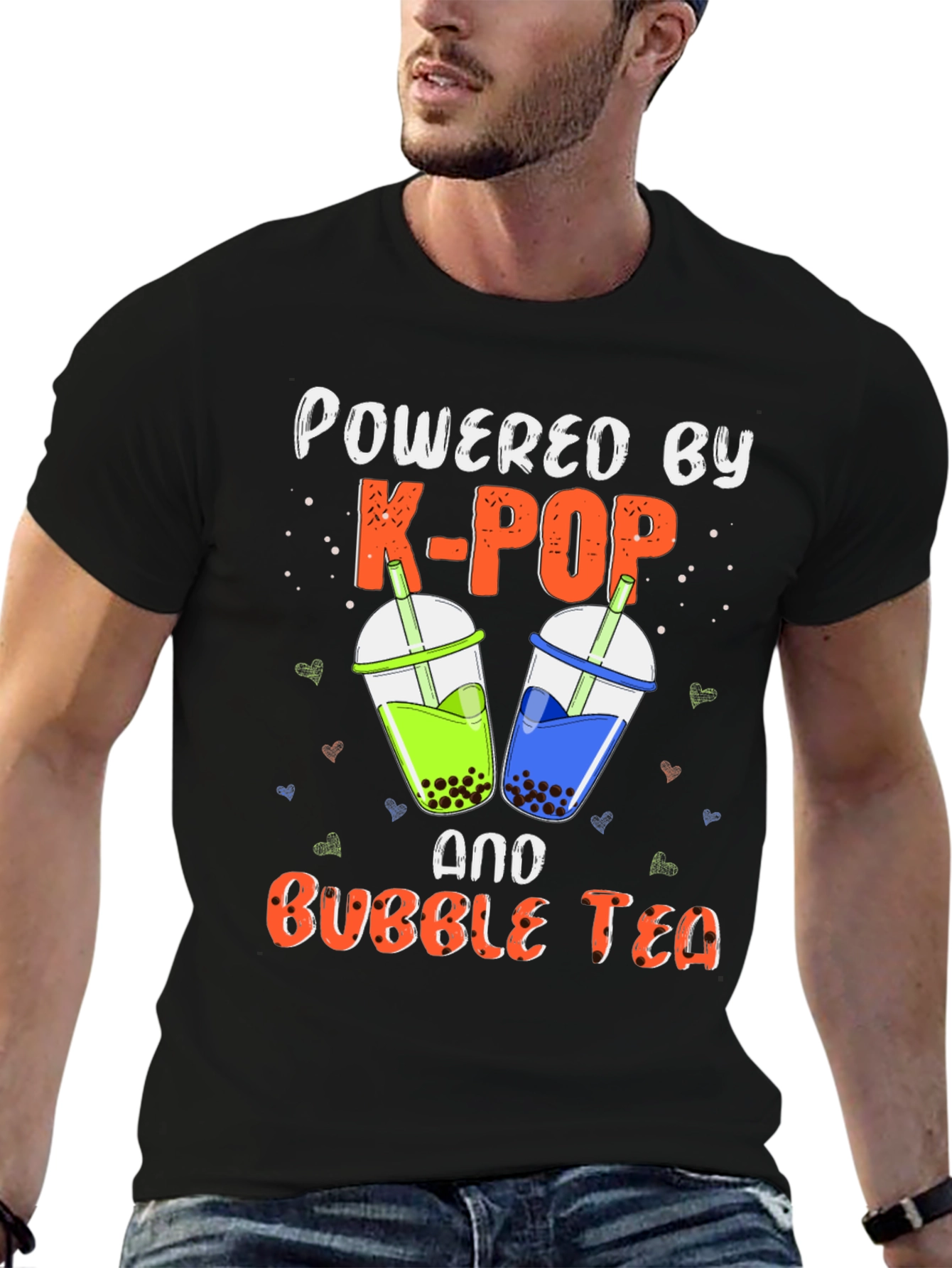 Powered by K-POP and Bubble Tea T-Shirt