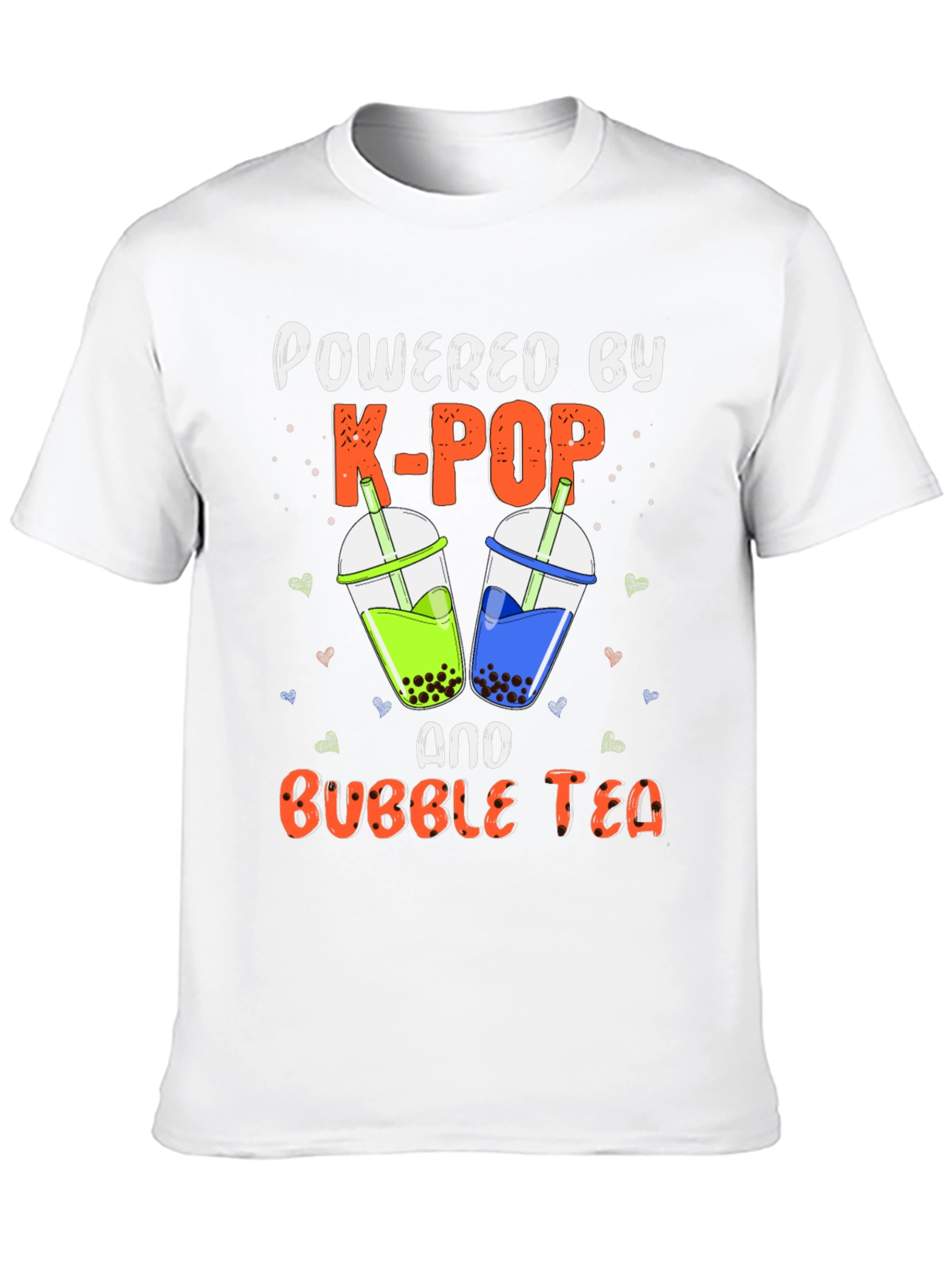 Powered by K-POP and Bubble Tea T-Shirt