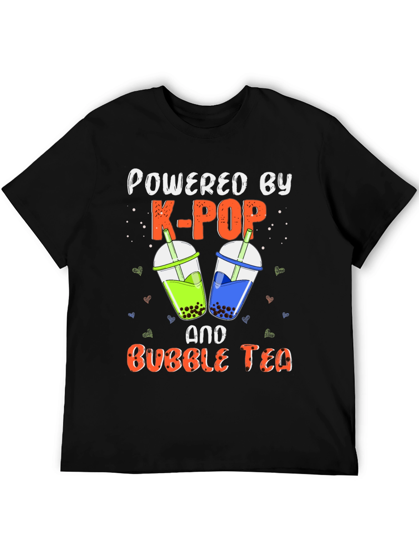 Powered by K-POP and Bubble Tea T-Shirt
