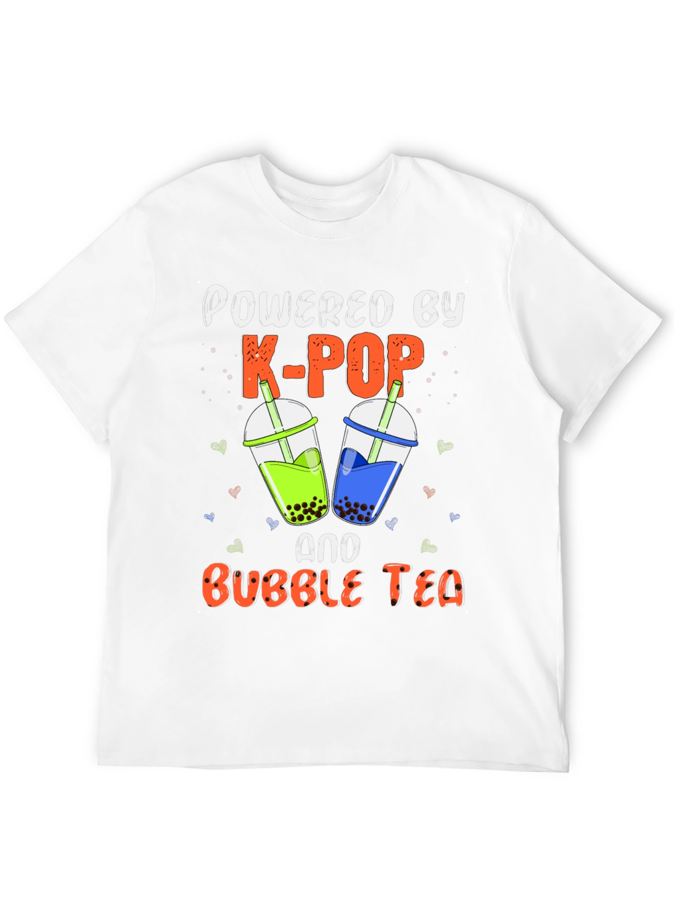 Powered by K-POP and Bubble Tea T-Shirt