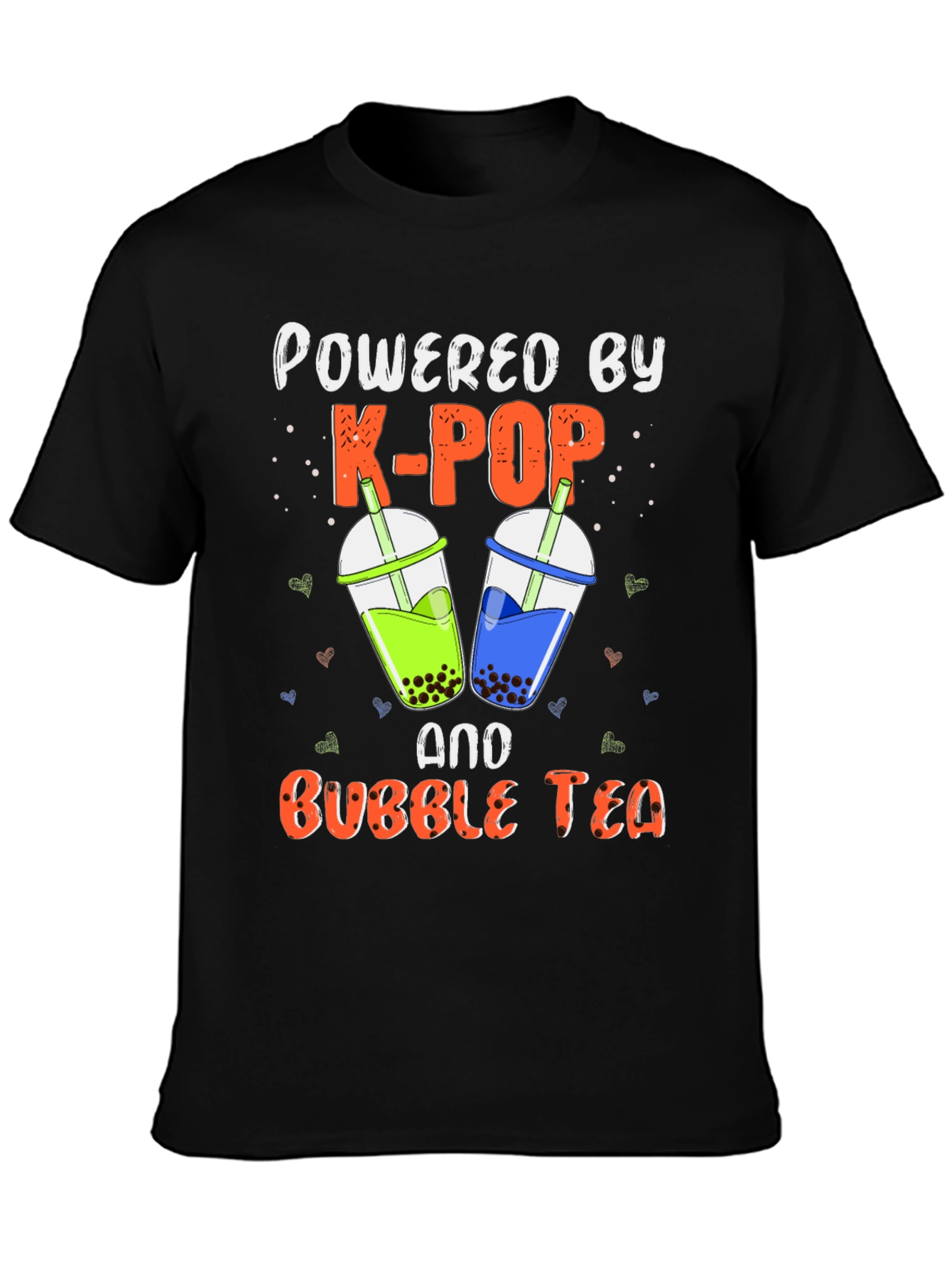 Powered by K-POP and Bubble Tea T-Shirt