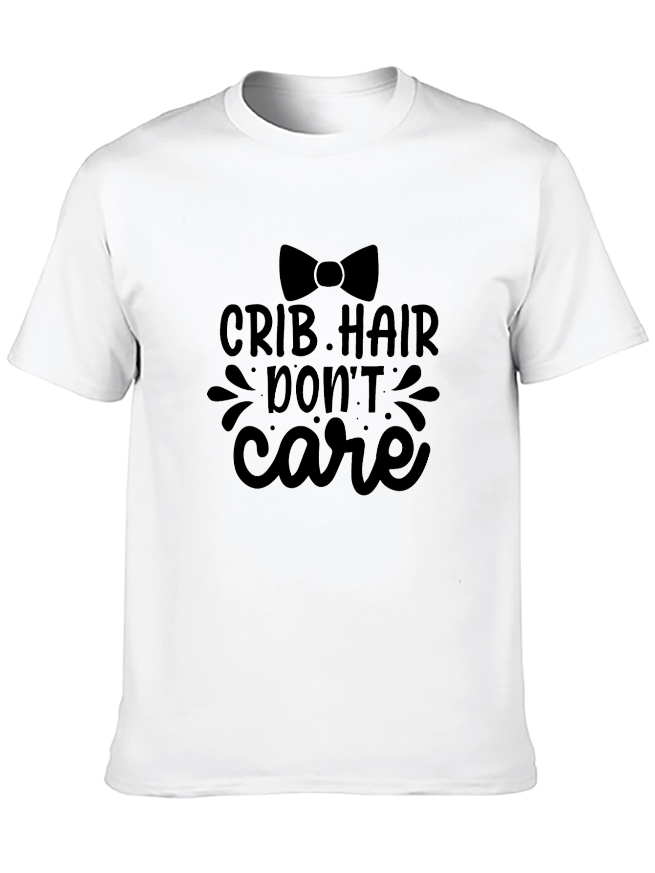 Crib Hair Dont Care Black Tee