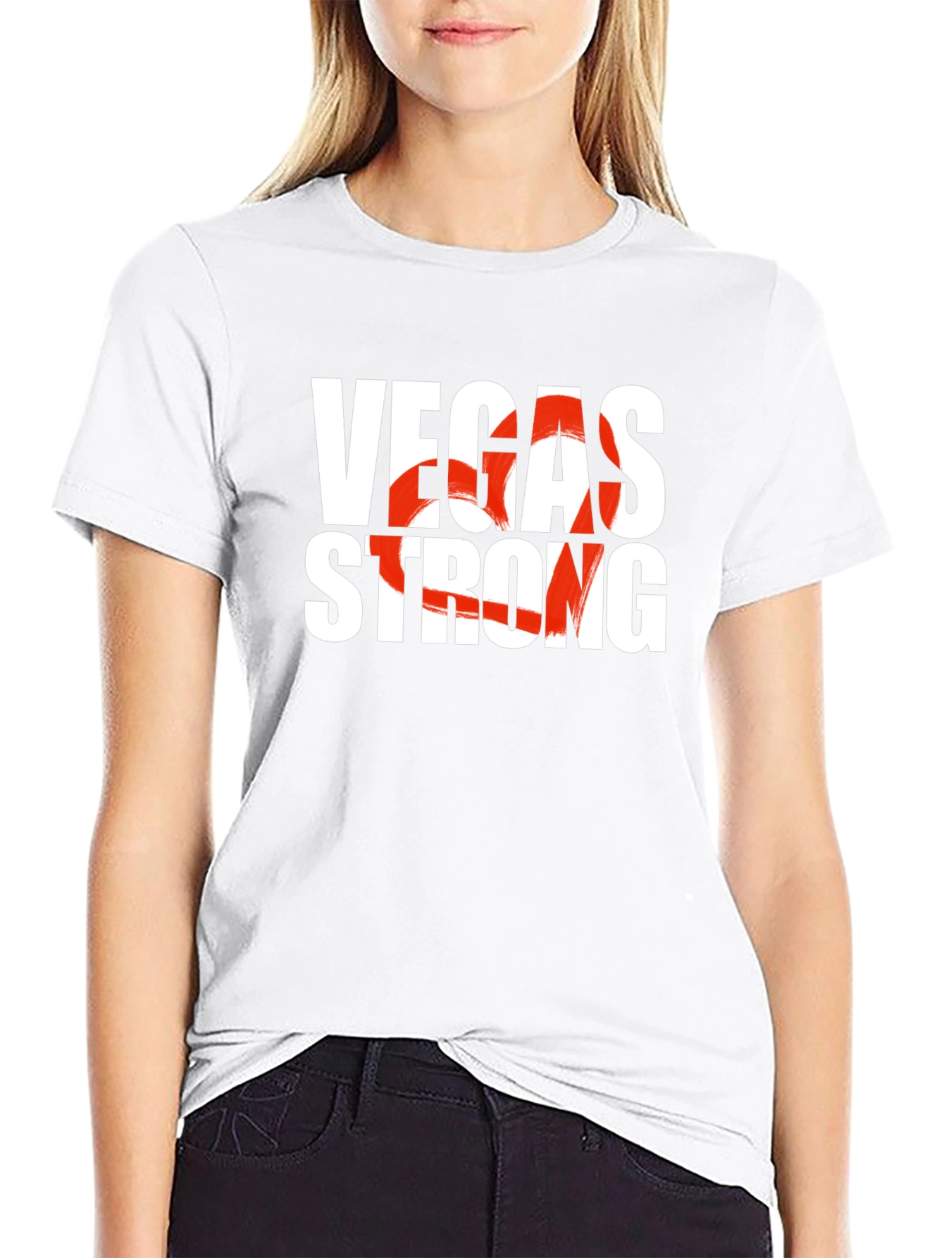 Vegas Strong Graphic Tee - Unisex Black T-Shirt