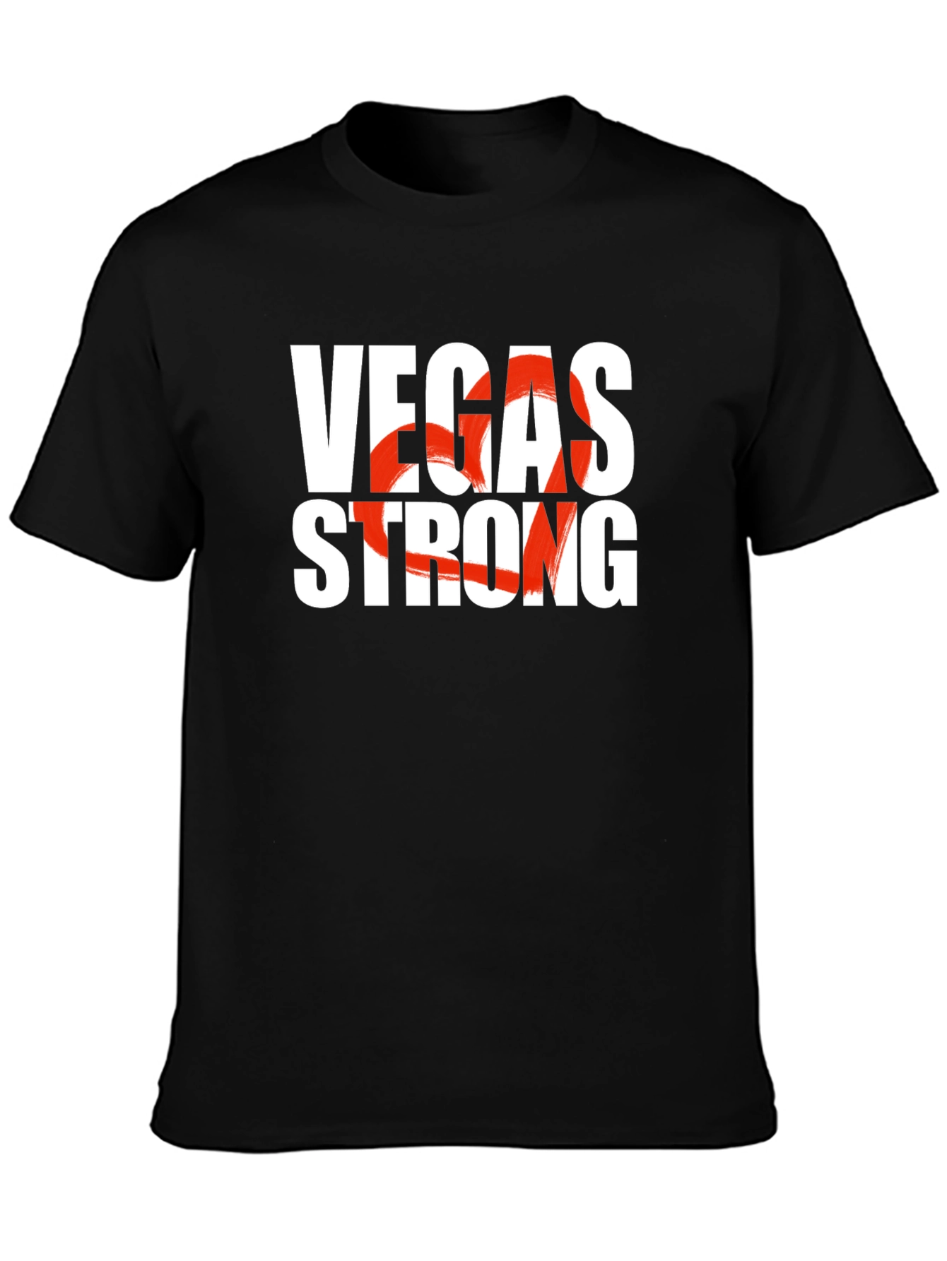 Vegas Strong Graphic Tee - Unisex Black T-Shirt