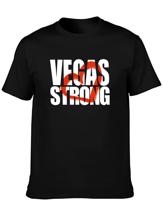 Vegas Strong Graphic Tee - Unisex Black T-Shirt