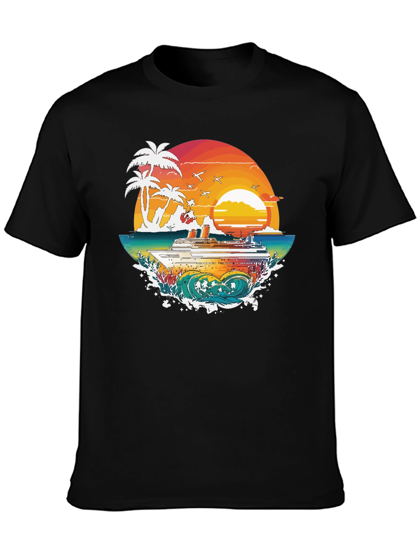 Tropical Cruise Graphic Tee - Island Vibes